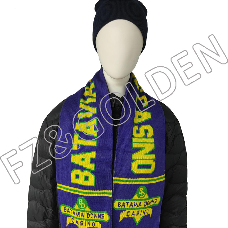Export Ladies Scarf Supplier -
High Quality Custom Embroidery Knitted Scarf - FUZHI