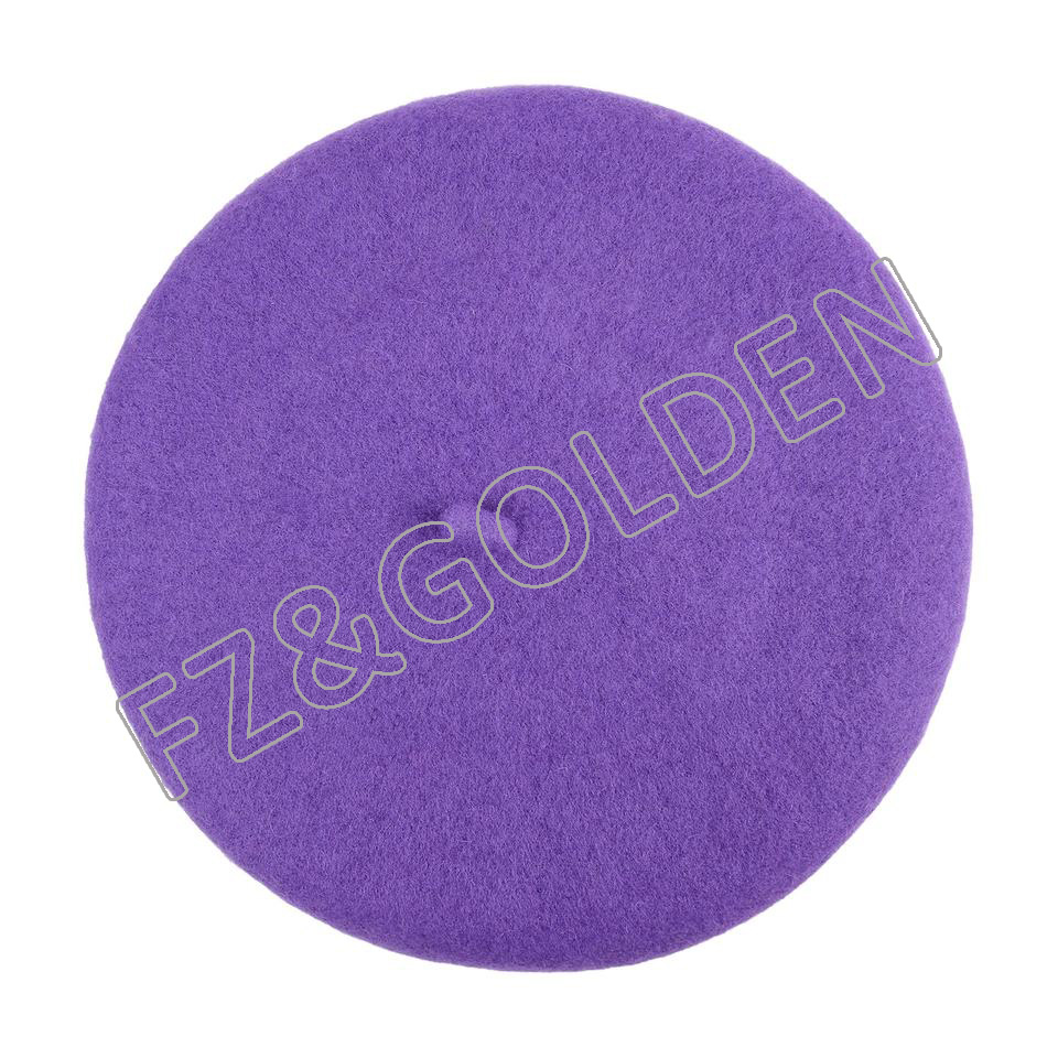Export Snapback Hat -
French Solid Color Cashmere Classic Wool Unisex Beret Cap - FUZHI