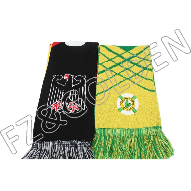 High Quality Custom Embroidery Knitted Scarf – FUZHI