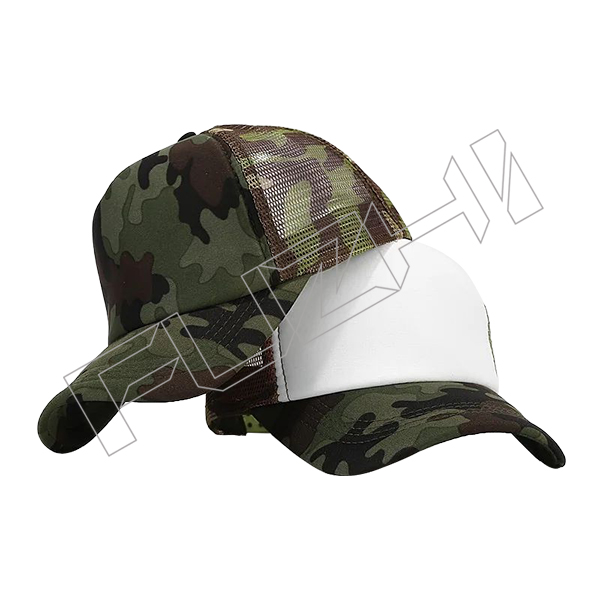 FZBS20250623-2 Men's green camouflage cam baseball cap outdoor mesh hat patch travel cap