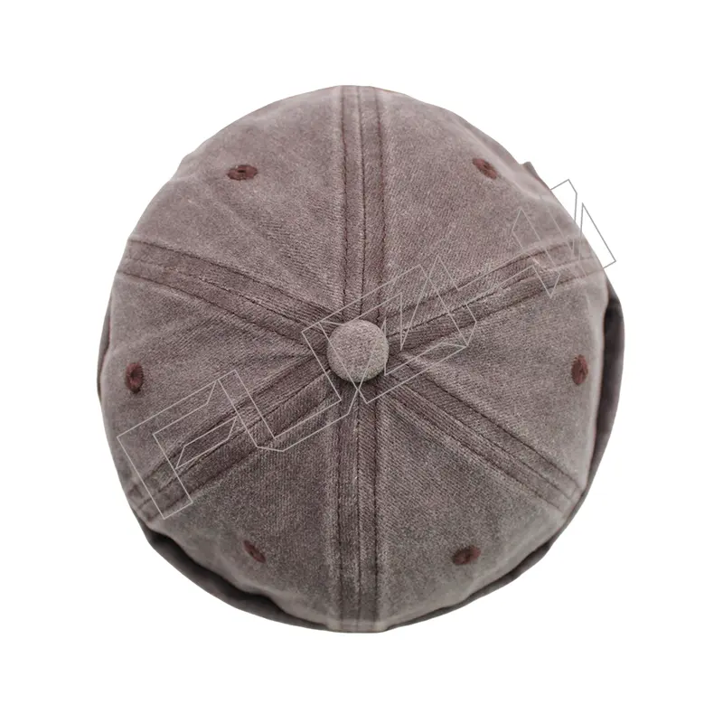 FZBC-6110 Washed vintage skull cap washed dome melon skin hat fashion soft top four seasons all landlord hat man