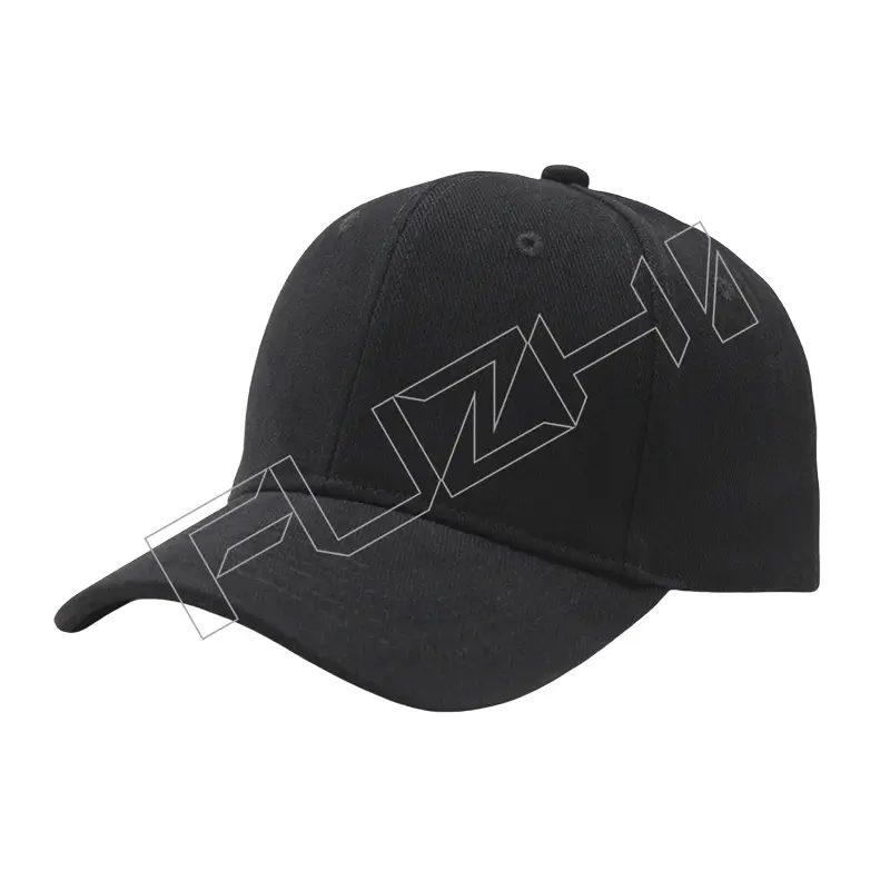 FZBC-6004 6 panel solid color baseball cap heavy brushed cotton baseball cap men and women outdoor casual simple cap