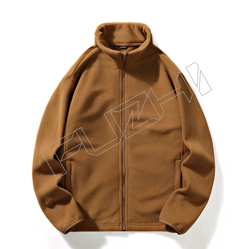 FZJA-1001 Fleece jacket unisex couple thick autumn and winter household outfitting sports hoodie cardigan coat top