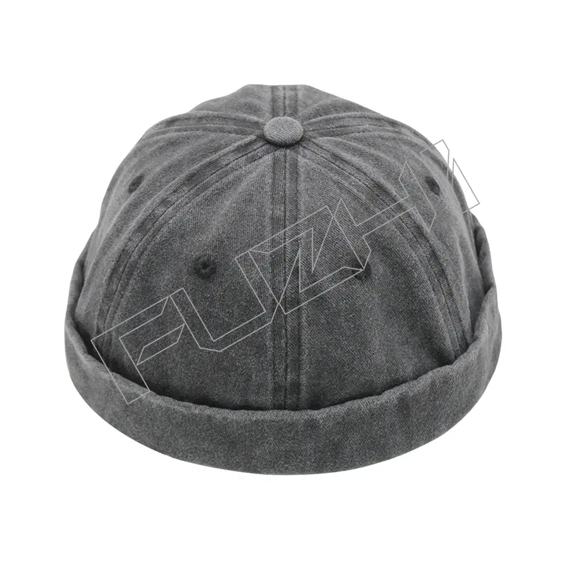 FZBC-6110 Washed vintage skull cap washed dome melon skin hat fashion soft top four seasons all landlord hat man