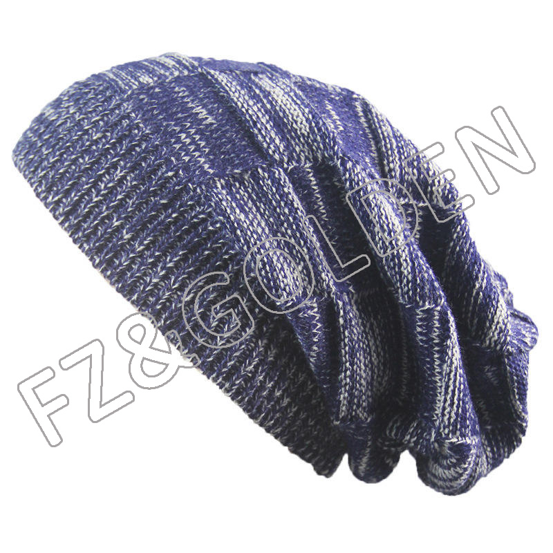 Discount Acrylic Beanie -
Wholesale Designer Men Oversize Skull Slouch Beanie Knit Hat - FUZHI
