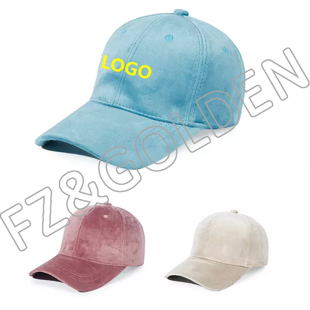 FZBC20250716-4 Custom Corduroy embroidery logo curved brim sports hat 6 panel autumn winter baseball velvet caps