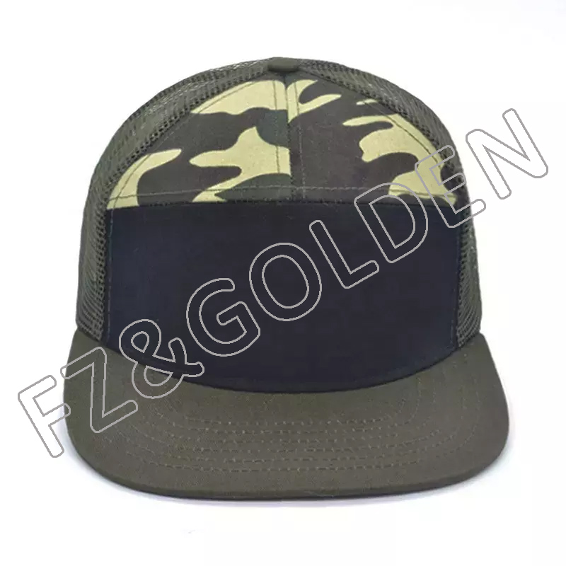 FZBC20250722-7 7 panel custom colors baseball caps snapback trucker snapbacks