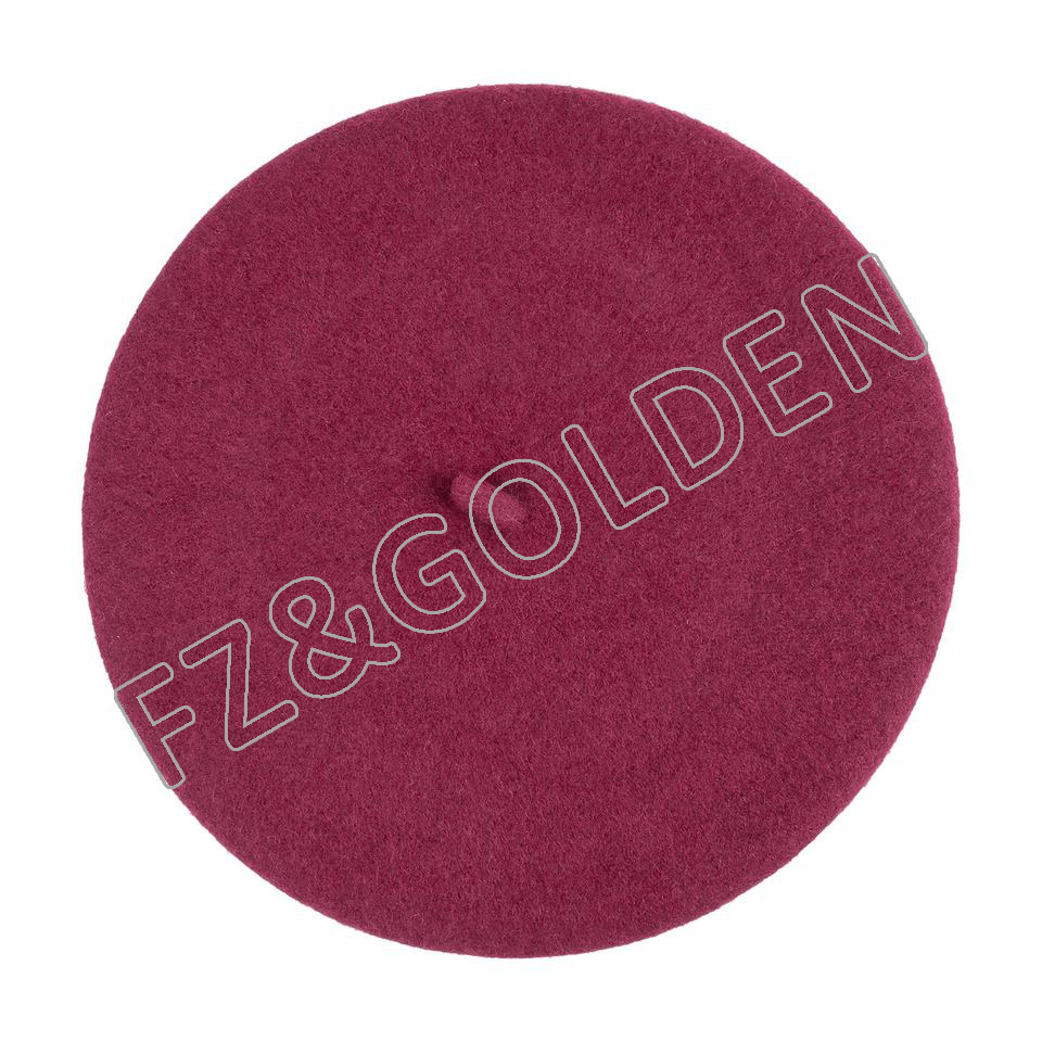 Export Snapback Hat -
French Solid Color Cashmere Classic Wool Unisex Beret Cap - FUZHI