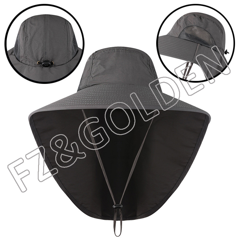 Best-Selling Kids Hat And Scarf Set Supplier -
The Depot Lightweight Quick Dry Polyester Packable Nylon Sun Bucket Hat - FUZHI