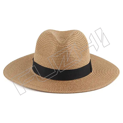 FZSH-2013 Wholesale New Spring Summer Designer Unisex Adults Plain Sun Men Women Wide Brim Color Beach Straw bamboo hat with Logo