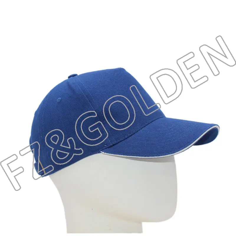 High-Quality Military Cap –
5 panel 100% Cotton Twill Baseball Cap With Sandwich Brim – FUZHI
