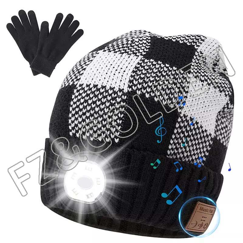 Discount Knitted Beanie Suppliers -
New arrival hot sale smart wireless musical knit bluetooth beanie hat with light and headphones - FUZHI