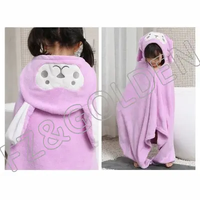 Cheapest Custom Blanket Suppliers –
Sleeping Wearable Kids Hoodie Blanket Set – FUZHI