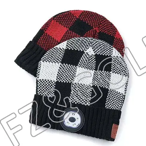 Discount Knitted Beanie Suppliers –
New arrival hot sale smart wireless musical knit bluetooth beanie hat with light and headphones – FUZHI