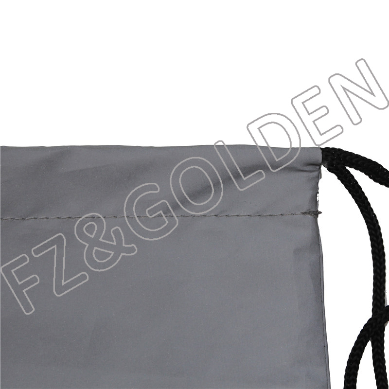 Wholesale Reflective Mitten Manufacturers -
Reflective Polyester Backpack Drawstring Bag - FUZHI