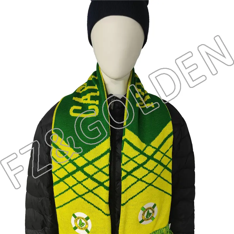 High Quality Custom Embroidery Knitted Scarf – FUZHI
