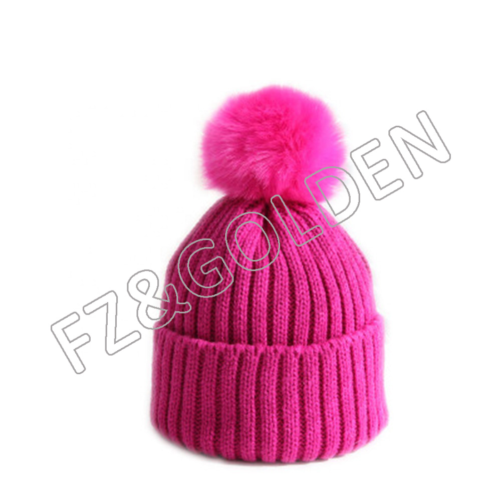 Cheapest Knit Beanie Hat Factory -
High Quality Warm Beanie Kids Winter Hats - FUZHI