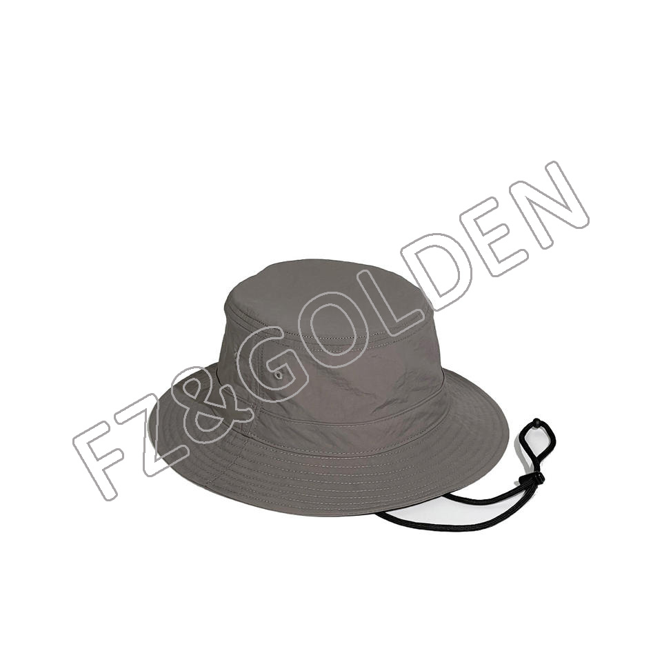 High-Quality Hat For Winter -
Salahe Unisex Cotton Solid Color UPF50 UV Boonie Beach custom bucket hat logo Cap - FUZHI