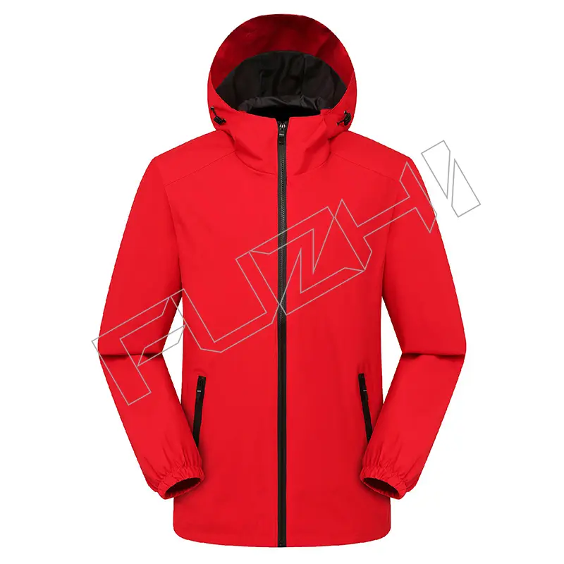 FZJA-1003 Men’s and women’s softshell jacket, sports jackets, solid color hooded coats, spring and autumn windproof and waterproof outdoor mountaineering clothing customized