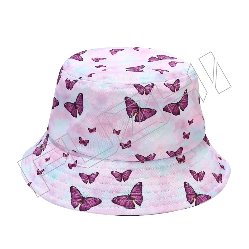 FZFH20250625-2 Fashion Designer Printed Custom Logo polyester summer protection printed bucket hat