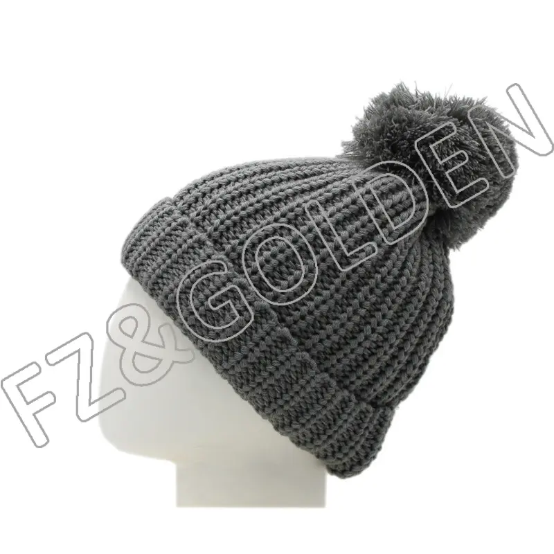 China 5 Panel Hat Manufacturer –
Polyester Knitted Hat With Ball – FUZHI