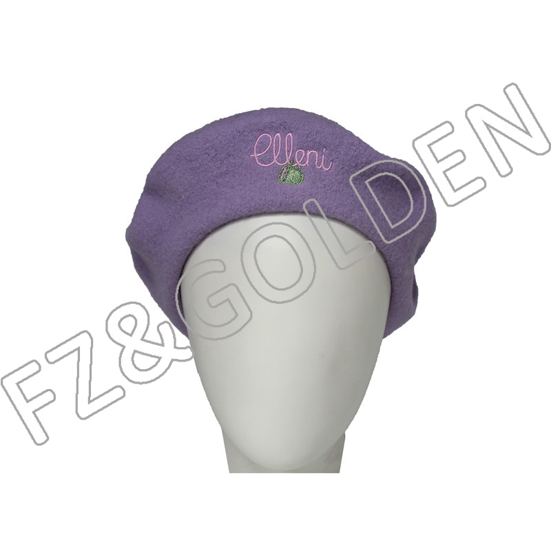 Export Fitted Baseball Caps -
Winter Warm Colorful Wool Berets - FUZHI