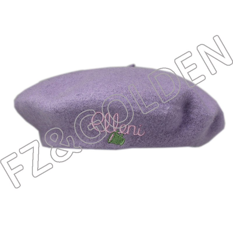 Export Fitted Baseball Caps -
Winter Warm Colorful Wool Berets - FUZHI