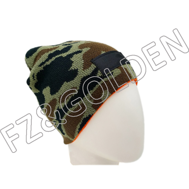Cheapest High Quality Beanies Suppliers -
Warm Knitted Winter Camouflage Beanie Hat - FUZHI