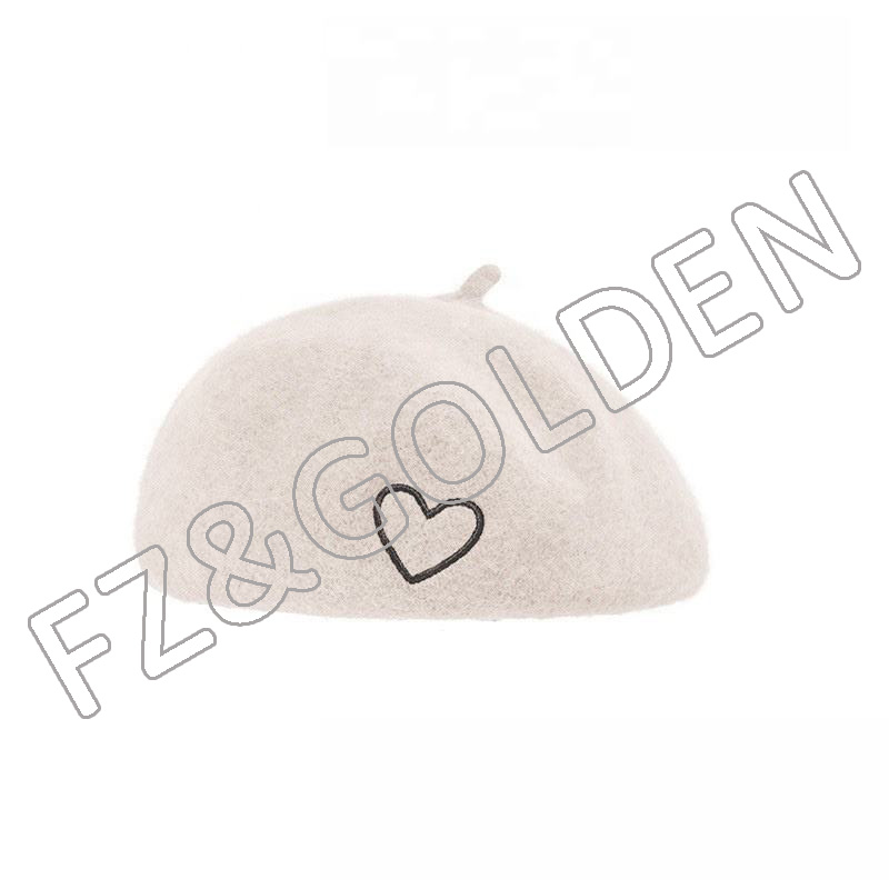 Wholesale Winter Hat Set -
French Wool Solid Color Classic Winter Warm Artist Painter Berets Women Hat - FUZHI