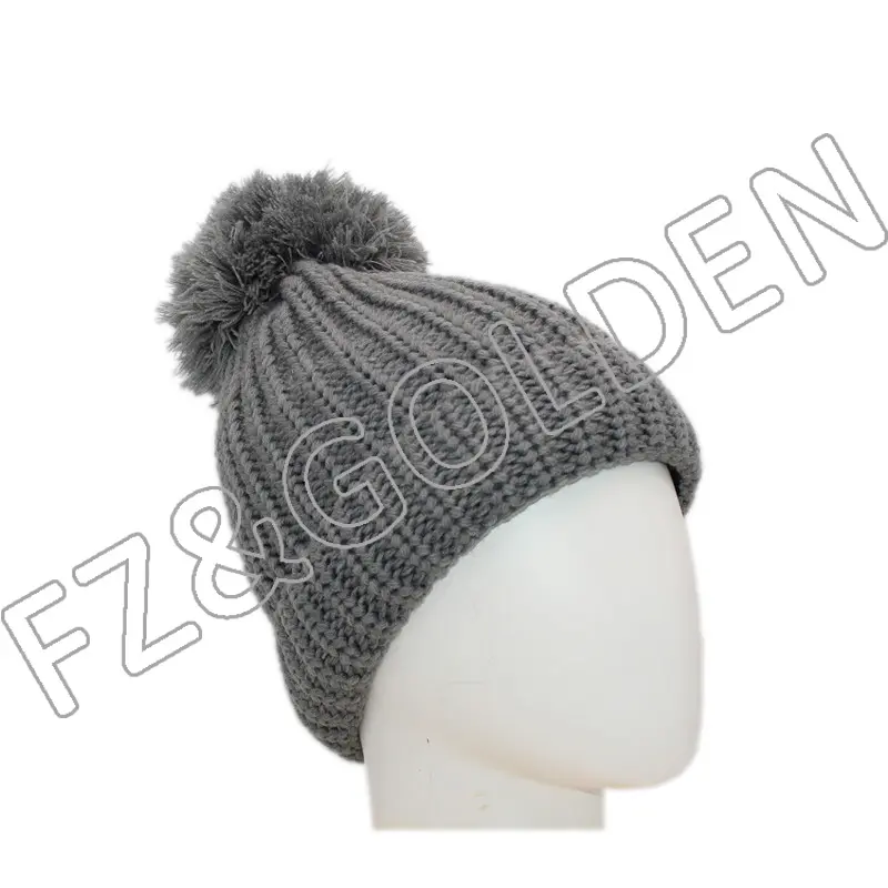 China 5 Panel Hat Manufacturer –
Polyester Knitted Hat With Ball – FUZHI