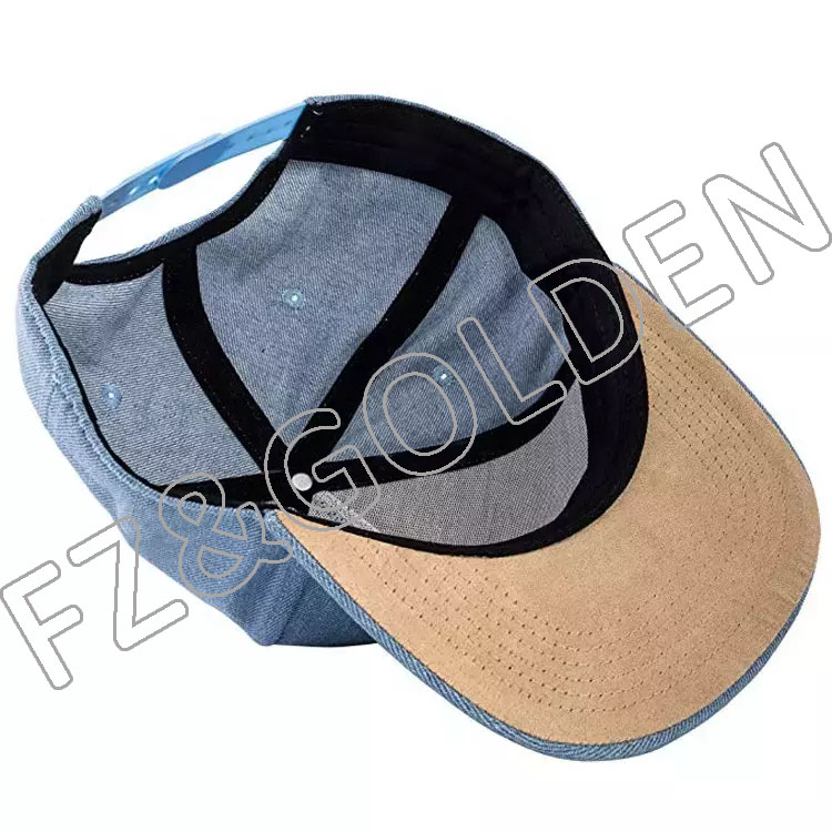 High-Quality Fitted Baseball Caps Suppliers -
New Arrival denim snapback cap 5 panel snapback hat with custom logo - FUZHI