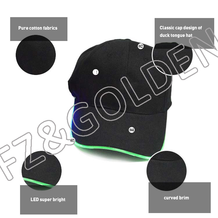 Discount Wool Baseball Cap -
Men's kids led lighted baseball caps and hats - FUZHI