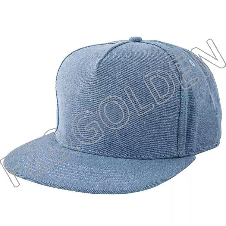 High-Quality Fitted Baseball Caps Suppliers -
New Arrival denim snapback cap 5 panel snapback hat with custom logo - FUZHI