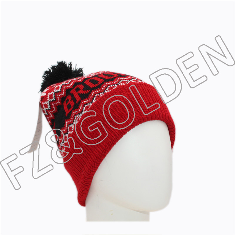 OEM/ODM Organic Cotton Beanies -
Warm Knitted Hat With Pom - FUZHI