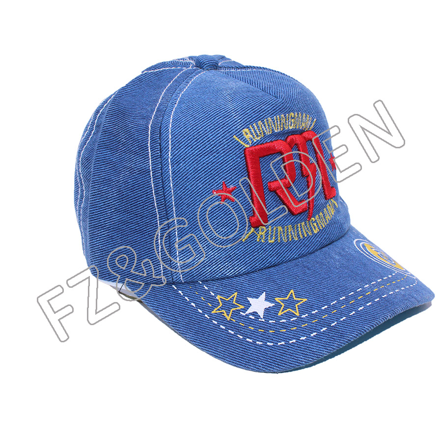 China Dad Cap Factory -
small size child 54cm custom black made snapback hats for kids - FUZHI