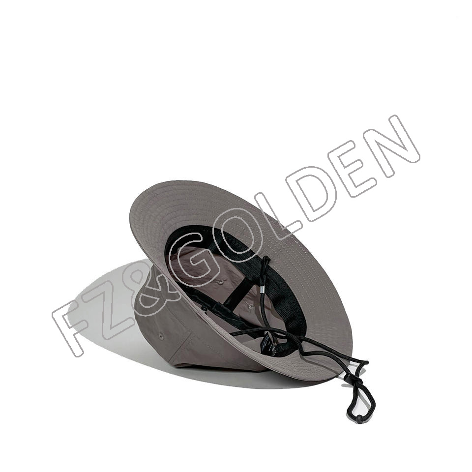 High-Quality Hat For Winter -
Salahe Unisex Cotton Solid Color UPF50 UV Boonie Beach custom bucket hat logo Cap - FUZHI