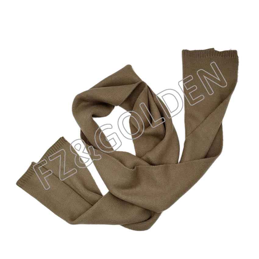 Woven Knitted Cashmere Long Wool Scarf - FUZHI