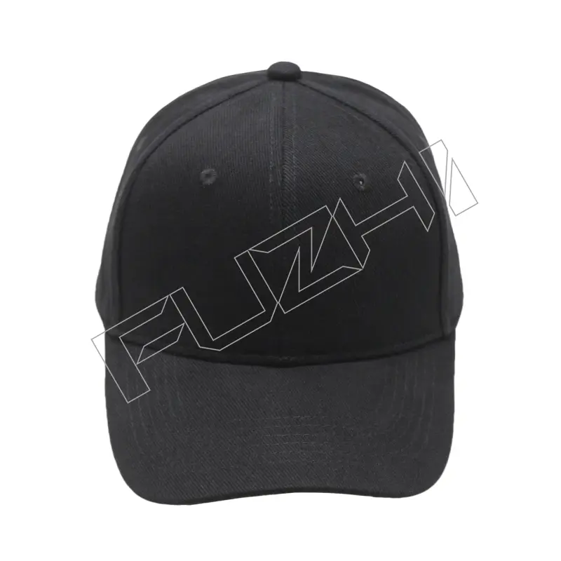 FZBC-6004 6 panel solid color baseball cap heavy brushed cotton baseball cap men and women outdoor casual simple cap