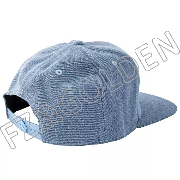 High-Quality Fitted Baseball Caps Suppliers -
New Arrival denim snapback cap 5 panel snapback hat with custom logo - FUZHI
