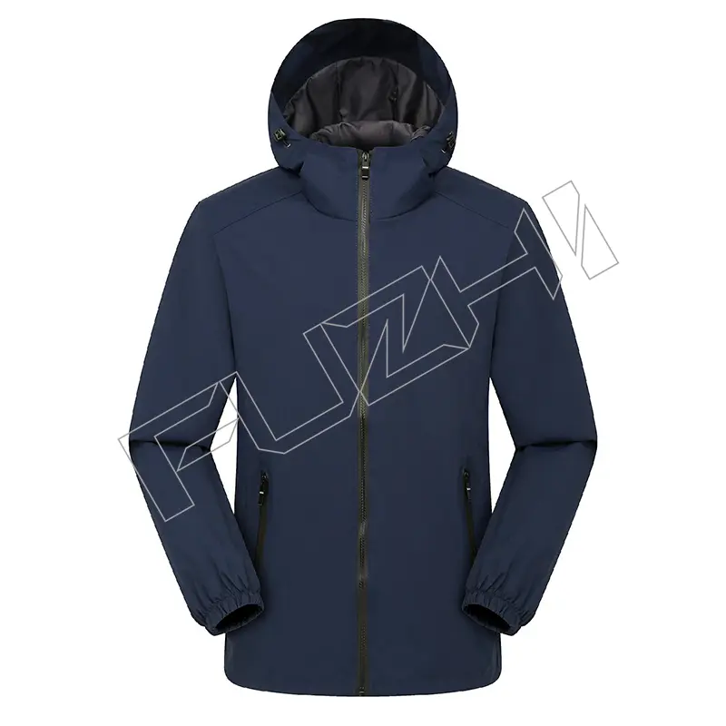 FZJA-1003 Men’s and women’s softshell jacket, sports jackets, solid color hooded coats, spring and autumn windproof and waterproof outdoor mountaineering clothing customized