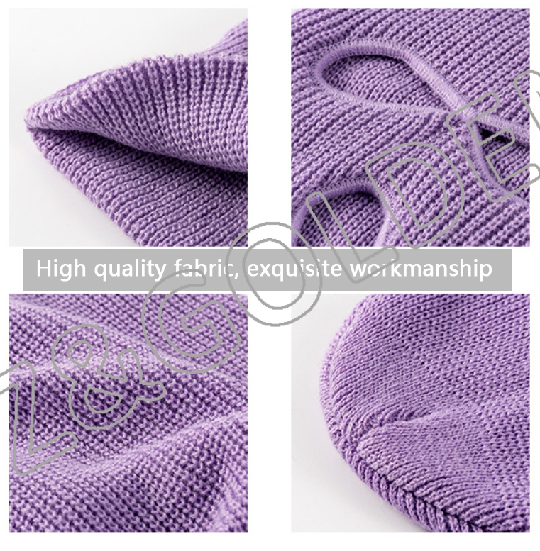 High-Quality Beanie Factory -
3 Hole Winter Ski Mask Knitted Balaclava Hat - FUZHI