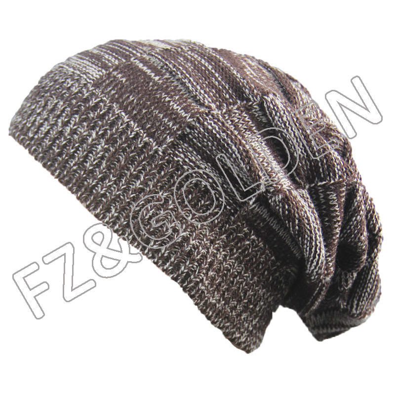 Discount Acrylic Beanie -
Wholesale Designer Men Oversize Skull Slouch Beanie Knit Hat - FUZHI