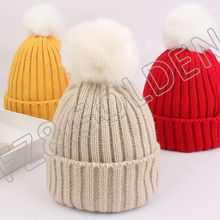 Cheapest Knit Beanie Hat Factory -
High Quality Warm Beanie Kids Winter Hats - FUZHI