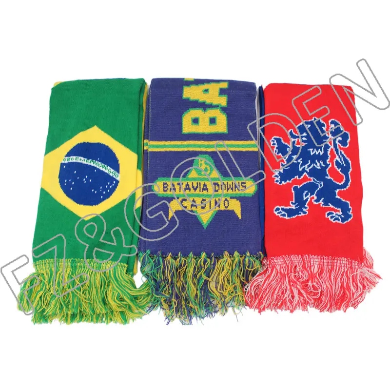 High Quality Custom Embroidery Knitted Scarf – FUZHI