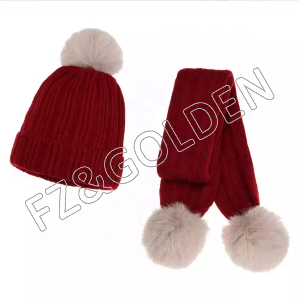China Football Scarf Manufacturers -
Autumn and winter boys girls can keep warm protect themselves against the cold kids hats and scarfs winter - FUZHI