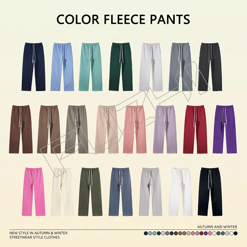 FZPA-5826 Customize fashion adults unisex color fleece pants sport pants Featured Image