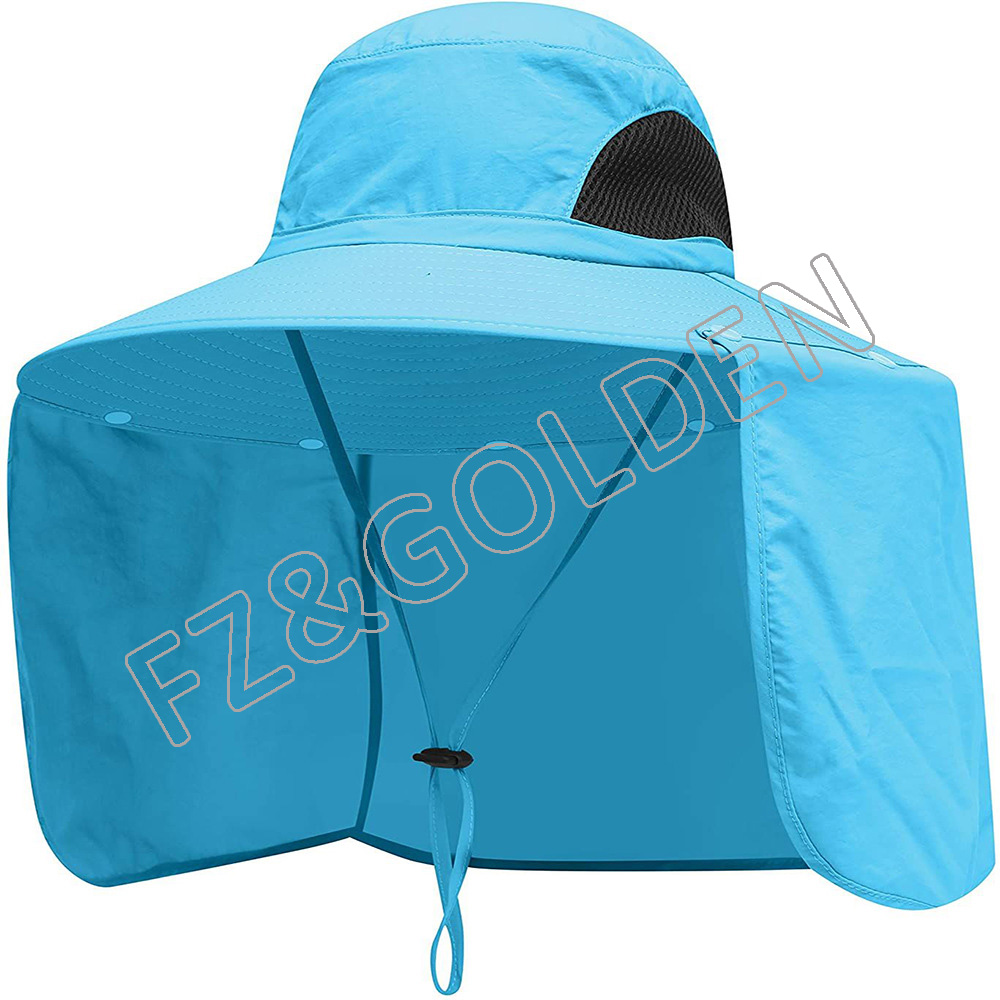 Wholesale Fur Hat Suppliers -
Summer Outdoor Hunting Fishing Custom Logo Bucket Sun Hat with Adjustable Strap - FUZHI