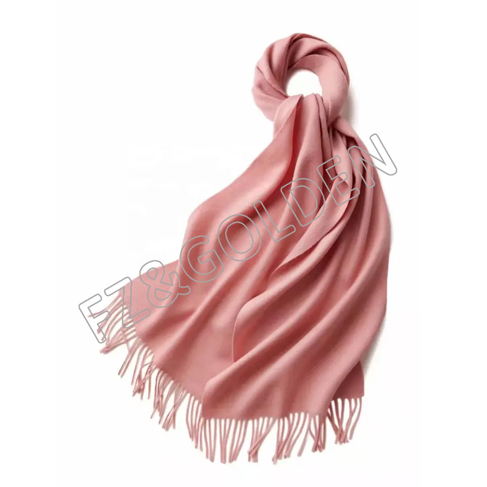 FZSC20250626 custom logo winter ladies pure 100% cashmere shawls designer luxury long tassel pashmina stoles wool scarves for women men