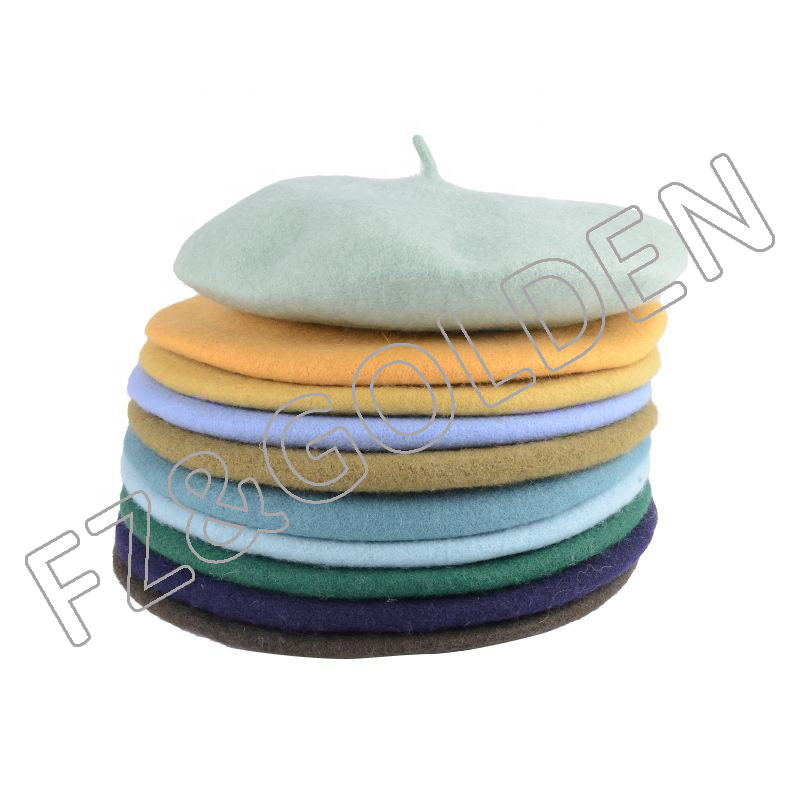Export Snapback Hat -
French Solid Color Cashmere Classic Wool Unisex Beret Cap - FUZHI