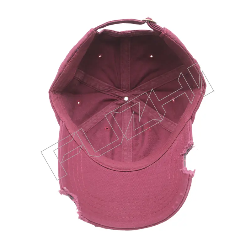FZBC-6106 New broken hole baseball cap men and women broken washed vintage cap young couple tide washed broken hole cap